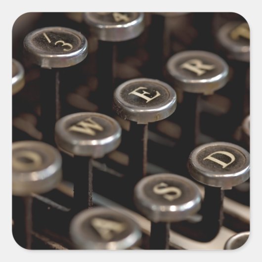 タイプライター スクエアシール (正面)