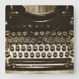 タイプライター スクエア壁時計