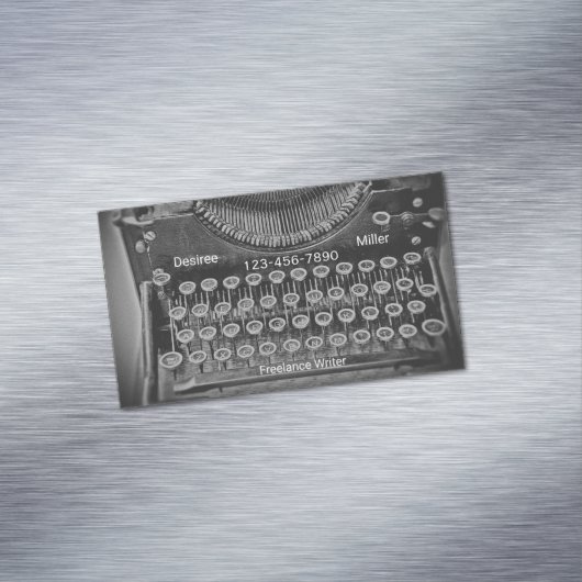 タイプライター・フリーライター・ヴィンテージアンティーク マグネット名刺 (インサイチュ)