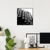 タイプライター ポスター (ホームオフィス)