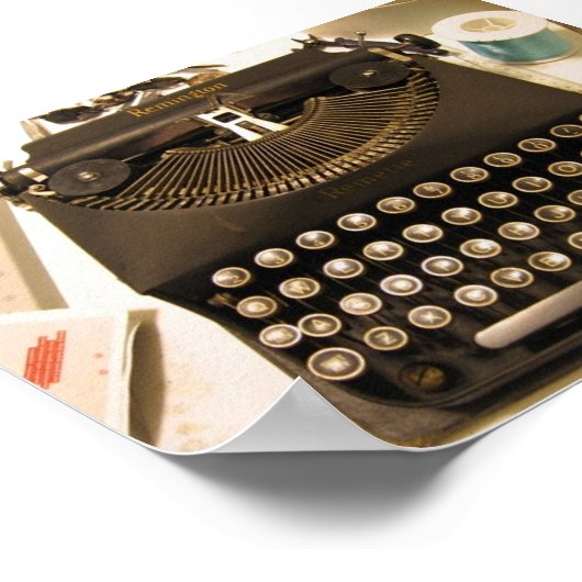 タイプライター ポスター (角)