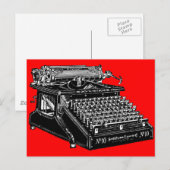 タイプライター ポストカード (正面/裏面)