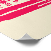 タイプライター – ライト ポスター (角)