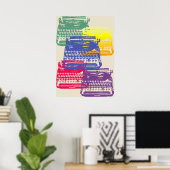 タイプライター – ライト ポスター (ホームオフィス)