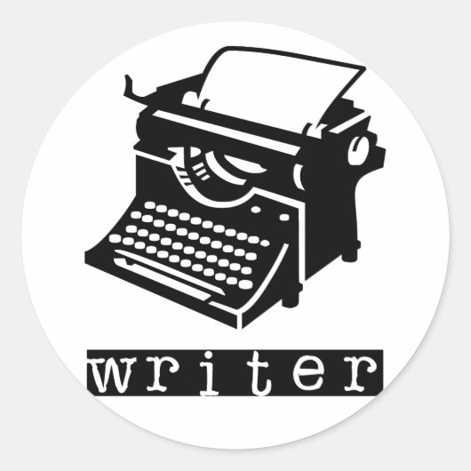 タイプライター ラウンドシール (正面)