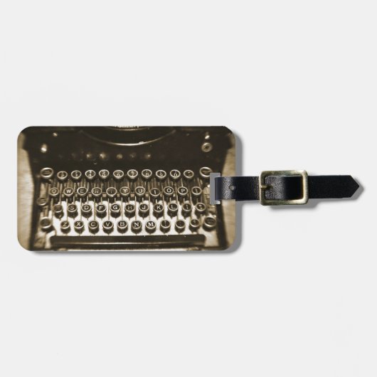 タイプライター ラゲッジタグ (正面横)