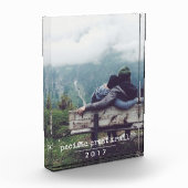 タイプライター |休暇メモリ垂直 フォトブロック (左)