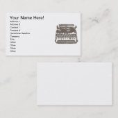 タイプライター – 名刺 (正面/裏面)