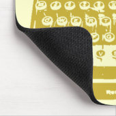 タイプライター – 小麦 マウスパッド (コーナー)