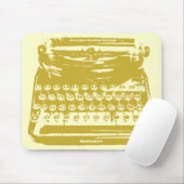 タイプライター – 小麦 マウスパッド (マウス)