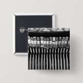 タイプライター 缶バッジ (正面&裏面)