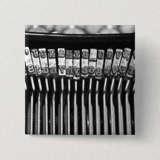 タイプライター 缶バッジ (正面)