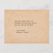 タイプライターEmily Bronte私たちの魂が作られる ポストカード (正面)