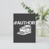 タイプライタ書ーの作家記者ブックライター ポストカード (スタンド正面)