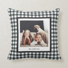 タイプライモダンタ | 2枚の写真を黒のギンガムに クッション
