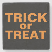 タイプ付きトリックまたはデザインの処理 ストーンコースター (正面)