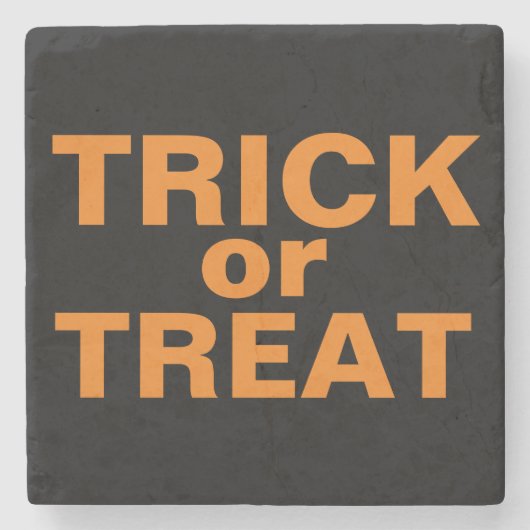 タイプ付きトリックまたはデザインの処理 ストーンコースター (正面)