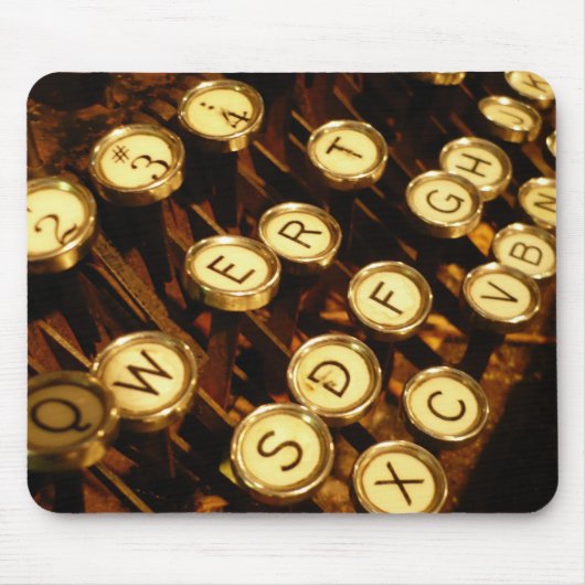 タイプ作家の鍵 マウスパッド (正面)