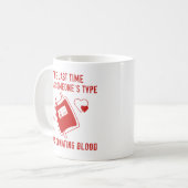 タイプ献血 コーヒーマグカップ (正面左)