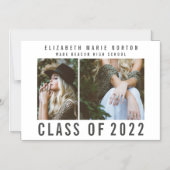 タイプ目盛数々の写真モダン磁気インビタ マグネット招待状 (正面)