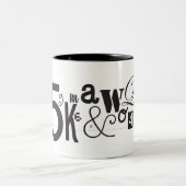 タイプ麻薬常習者のマグ ツートーンマグカップ (中央)