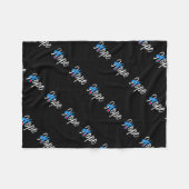 タイプ1の糖尿病の一流の認識度の希望 フリースブランケット (正面(横))