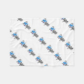 タイプ1の糖尿病の一流の認識度の希望 フリースブランケット (正面(横))