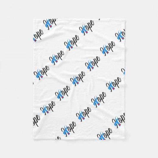 タイプ1の糖尿病の一流の認識度の希望 フリースブランケット (正面)