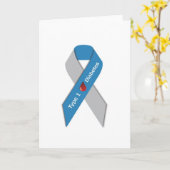 タイプ1の糖尿病の認識度のリボン カード (黄色い花)