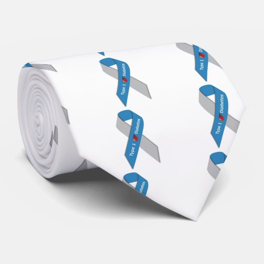 タイプ1の糖尿病の認識度のリボン ネクタイ (ロール)