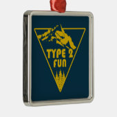 タイプ2おもしろい山 メタルオーナメント (右)