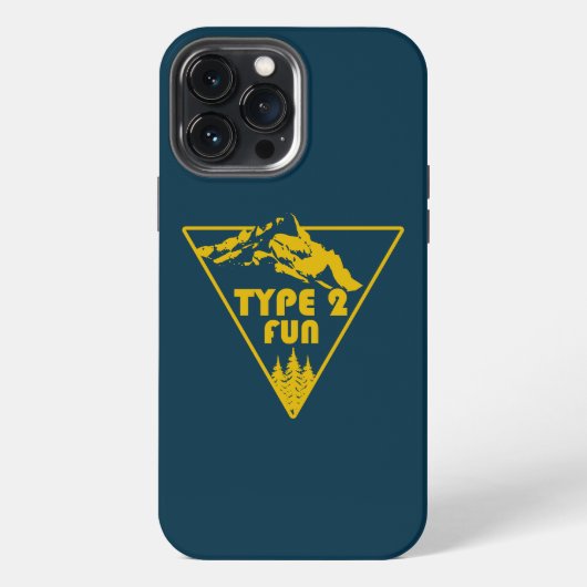タイプ2の楽しい山 iPhoneケース (裏面)