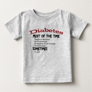 タイプ2の糖尿病のギフト及びTシャツ ベビーTシャツ