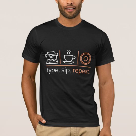 タイプ.sip.繰り返す。 tシャツ (正面)
