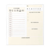 タイプB先生デイリーダンプ ノートパッド (正面)