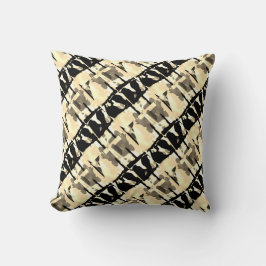 タイペブラックベージュ傾斜抽象芸術小タイル クッション