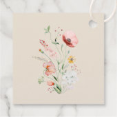 タイペワイルドフラワーズメドウ結婚のウェルカムギフトラベル フェイバータグ (裏面)