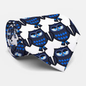 タイホワイトブルーフクロウ ネクタイ (ロール)