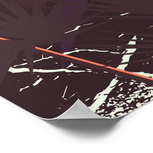 タイホー湖シエラネバダUSAスノーボーディングポスター ポスター (角)