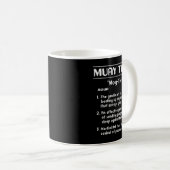 タイボクシング定義ムエタイおもしろい コーヒーマグカップ (正面右)