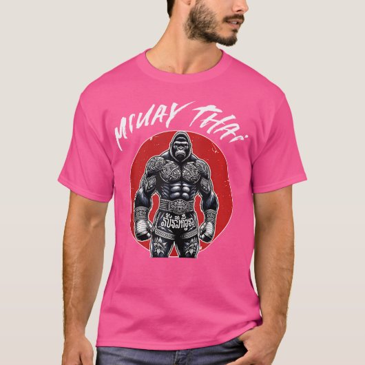 タイボクシング&ムエタイゴリラ Tシャツ (正面)