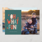 タイポグラフィああ何おもしろい!クリスマスカード シーズンカード (正面/裏面)