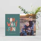 タイポグラフィああ何おもしろい!クリスマスカード シーズンカード (スタンド正面)