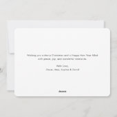 タイポグラフィいけな定義Christmas Dog Pet Photo シーズンカード (裏面)