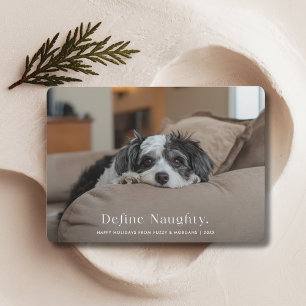 タイポグラフィいけな定義Christmas Dog Pet Photo シーズンカード