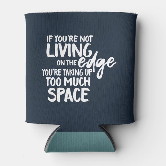 タイポグラフィおもしろいことわざザエッジ 缶クーラー (正面)