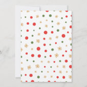 タイポグラフィおもしろいジングルとミングルクリスマスパーティー 招待状 (裏面)