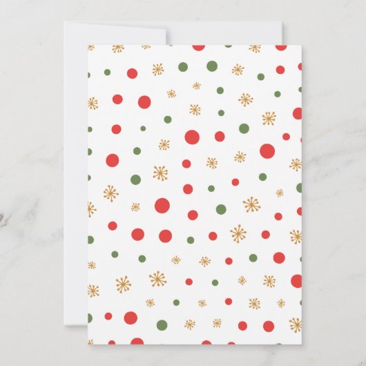 タイポグラフィおもしろいジングルとミングルクリスマスパーティー 招待状 (裏面)