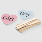 タイポグラフィお洒落ピンクブルージェンダーリビール ハンドファン (組立なし)