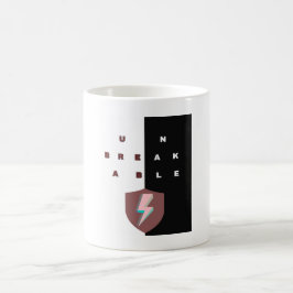 タイポグラフィがモチベーションを上げる「UNBREAKABLE」マグカップ コーヒーマグカップ